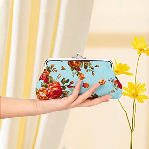 Oyachic 2 Packs Coin Purse Cell Phone Pouch Clasp Wallet Handbags Change Pouch #TOP6