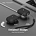 elago Silicone Case Compatible with Apple AirPods Pro 2nd Gen, Front LED Visible, Supports Wireless Charging (Black)