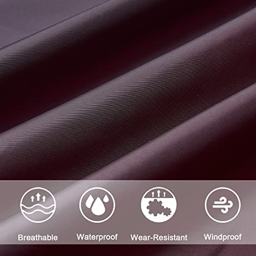 Image of SaphiRose Adult Rain Poncho Waterproof Hooded Zipper Raincoat with Pockets | OEKO-TEX Certified 100% Polyester, Lightweight Packable Storage Pouch, Heat-Sealed Seams, Quick-Dry for Outdoor Hiking
