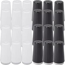 Set of 24 Disposable Prefilled Salt & Pepper Shakers Bulk ReadytoUse Table Seasoning Sets for Restaurants, Catering, Events | 4 oz Salt + 1.5 oz Pepper 24