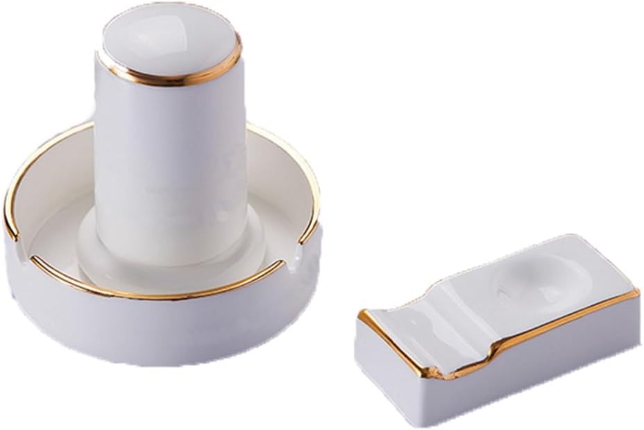 Gold Ed Toothstick Holder Ceramic Restaurant Hotel Chopsticks Ashtray Toothpick Box