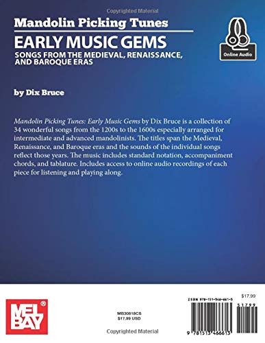 Mandolin Picking Tunes-Early Music Gems: Songs from the Medieval, Renaissance, and Baroque Eras - Image 2