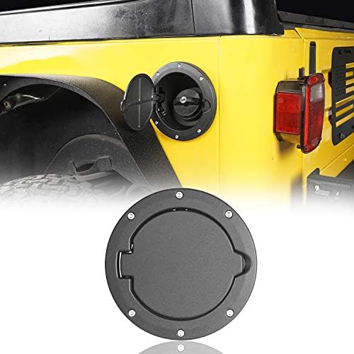 PDKLIN for Jeep TJ Gas Cap Cover Fuel Filler Tank Cover