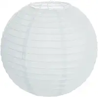 Lanterna Luminária de Papel Oriental Branca - 40cm