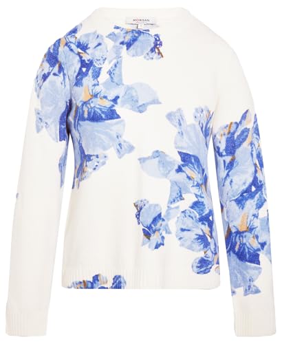 Pull imprimé floral ciel femme - vue 4