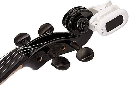 Image of Kadence V001D-C Vivaldi Violin | 4 /4 Full Size with Basswood Body & Brazilwood Bow | Includes Lightweight Hard Case, Bow, Rosin, Tuner & Learning Course | Black