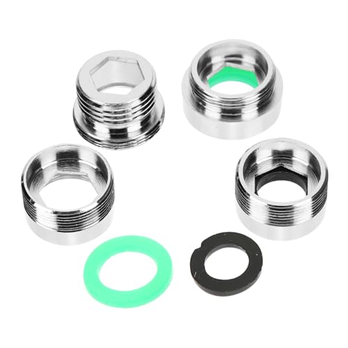 HYTROVE 4pezzi Adattatore Rubinetto Kit per Aeratore e Filtro Compatibile con Giardino e Spruzzatori Riduce Perdite e Facile Installazione per Cucina e Bagno