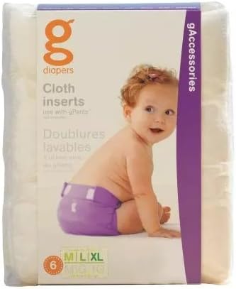 gDiapers gCloth Inserts Medium/Large/XL 6.0e (pack of 1)