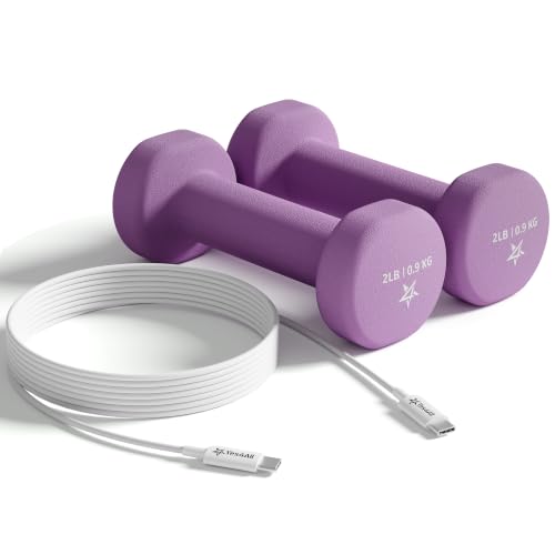 Image of Yes4All Neoprene Dumbbells, Pairs and Sets with Rack for Home Workouts