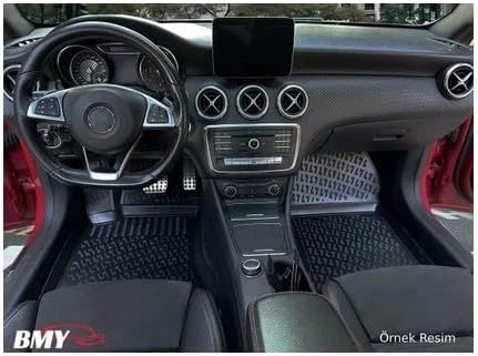 Bmy Auto Accessory 3D Vehicle Custom Mat and Luggage Pool Set Compatible with BMW 5 Series E39 1995-2003