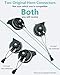 NEOGET Car Horn Connector Adapter Wiring Harness, Compatible with Ford, 2+1 Pack Pigtail Converter for Universal to OEM Horn Replacement (Ford)
