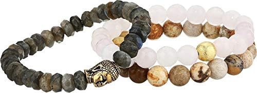 New Beginning Rose Quartz Genuine Gemstone Beaded Bracelet Set