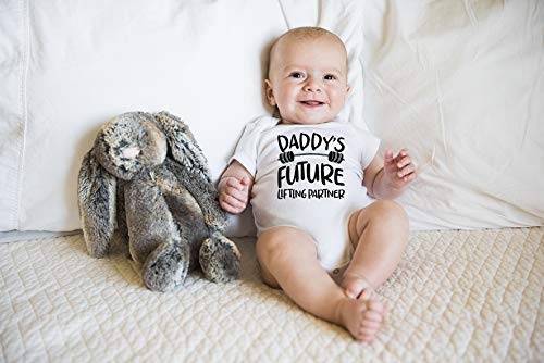 Daddy's Future Lifting Partner - Funny Baby Essentials Bodysuit - Baby Girl Clothes Boy Romper3