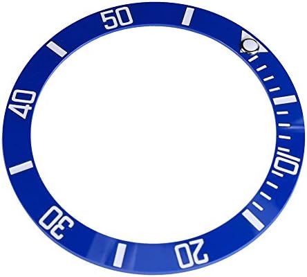 Watch Bezel Insert Parts, Watch Wristwatch Bezel Insert Loop Replacement Parts,Watch Replacement Parts, Watch Repair Kit Ceramic Watch Wrist Replacement Parts(Blue)