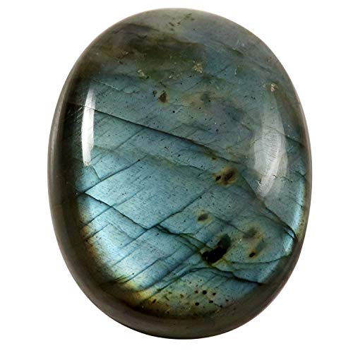 Cabochon en labradorite naturelle Sa69, une pierre fine d'exception