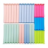 36 PCS Plastic Chip Clips - Curved-Grip Non-Slip Air-Tight Food Storage Clips, 6 Colors with 2 Sizes (4.3inch×24 + 3.1inch×12) for Kitchen & Home