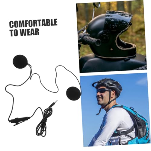 Casque moto audio avec 2 pièces écouteurs et système sonore