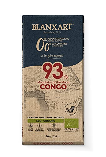 Blanxart Congo 93% Cacao Sin Azúcar y Edulcorante Bar