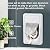 AJKJ Smart Electronic Pet Door, Automatic Cat Dog Door with 3 Modes, Battery Powered Electronic Sensor Pet Door with 1 Sensing Key, Fit for Small/Medium Pets Up to 35lbs - Small Size