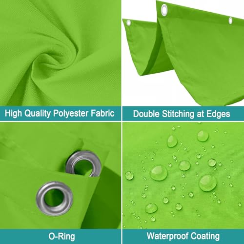 Toile d'ombrage vague rétractable 110x900 cm imperméable 180g vert clair