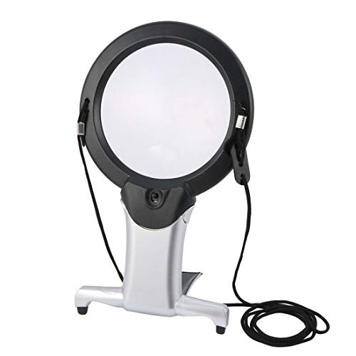 Loupe de bureau LED 11B-1 à double usage avec éclairage stable