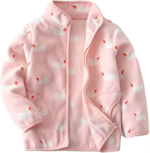 Cromoncent Boys Girls Full-Zip Polar Fleece Jackets