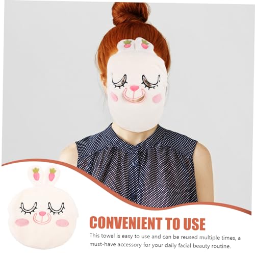 BIUDECO Toalha Quente Máscara Facial Capa Toalhas Quentes Para Tratamentos Faciais Toalha Facial Fem