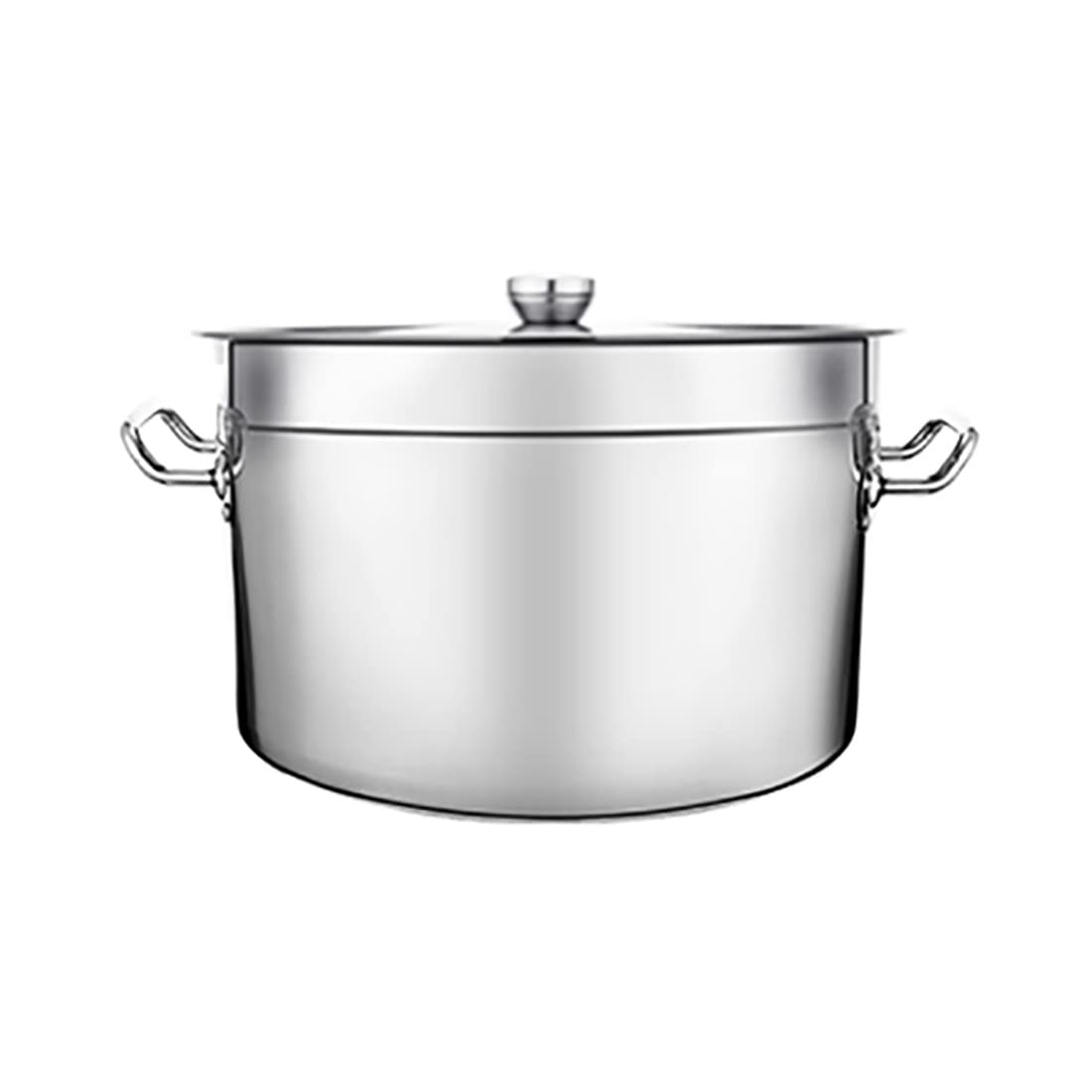 Stainless steel soup pot, Stainless Steel Stock Pot with Fitted Cover,High Capacity, Suitable for All stove tops