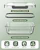 KEMETHY 40 PCS Glass Food Storage Containers with Lids(20 Container & 20 Lid), Borosilicate Glass Meal Prep Containers for Kitchen Storage and Organization, BPA-Free, Leak Proof, Reusable #2