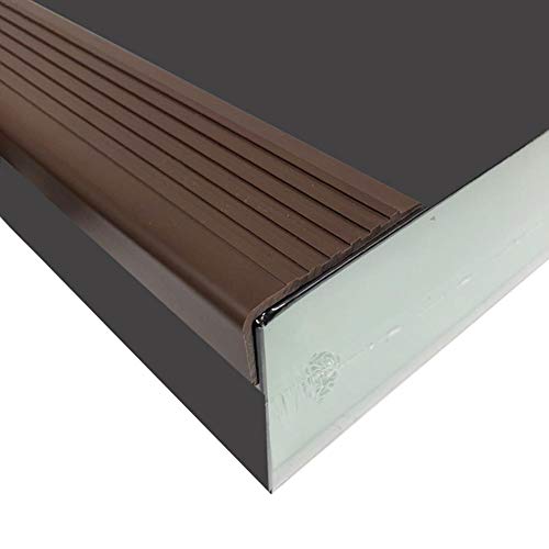 Dinapy Non Slip Decking Strips Home Grip Strip With Self-adhesive Pack Of 5, 2.36x0.98in, Kindergarten Stair Anti Slip PVC Decking Grip Stop Slipping Strips Safety Strips