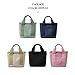 MQSHUHENMY Large Capacity Multi-Pocket Handbag, Canvas Tote Bags for Women, Satchel Bag Stylish for Work Daily Travel (Pink)