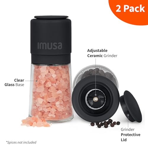 Image of IMUSA Salt and Pepper Grinder Set, 2-Pack, Manual