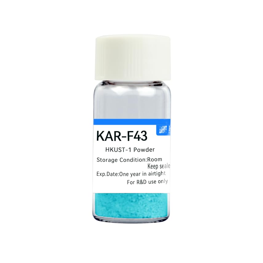 MOFs HKUST-1 pur KAR-F43 structure cristalline premium pour stockage de gaz de précision 1g
