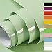 Hode Papier Adhesif pour Meuble Vert Paillettes 60cmX5m Film Vinyle pour Les Meubles de Cuisine Murs Armoires Tables Decoratif Papier Peint Vert Clair