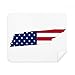 USA Map Stars Stripes Flag Shape Cleaning Cloth Screen Cleaner 2pcs Suede Fabric