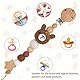 Schnullerkette Silikon,Baby Schnullerkette Clip,Cup Catcher Baby,Schnullerkette Junge,Schnullerkette mädchen,Silikon-Spielzeug-Clip,Kinderwagen Spielzeug Kette Befestigung