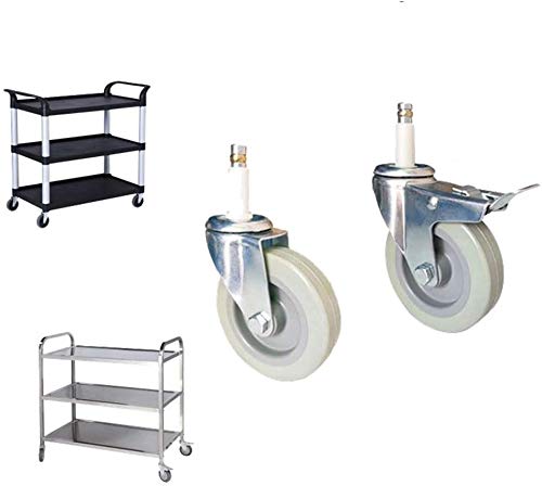Roulette pivotante robuste lot de 4 pour chariot meuble établi cuisine 4"