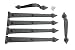 Decorative Carriage House Garage Door Hardware Kit - Screw Mounted