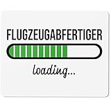JUNIWORDS Mauspad Mousepad, Flugzeugabfertiger Loading (6196335)
