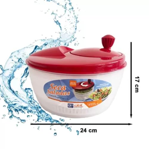 Secador De Salada Manual Centrífuga De Salada E Verduras 4 Litros Cores Sortidas Linha Premium FOCAC