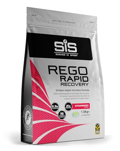 Science In Sport Rego Clear Recovery | 20g Protein | 21g Carbohydrates | 1:1 Ratio | Refreshing Post Workout Recovery Drink | Whey Protein Powder | Low Sugar | Strawberry Flavour | 30 Servings | 1.5kg