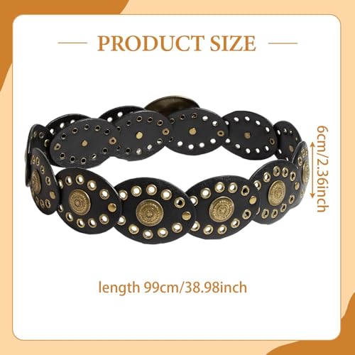 Women Waist Belt PU Leather Trendy Decoration Waistband for Dress Trousers Party3