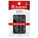 SINGER 01125 Assorted Hand Needles - Betweens, Chenille, Darners, Embroidery, Sharps & Tapestry, Assorted Sizes, 45-Count