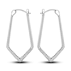 Silver V-Shaped Earrings