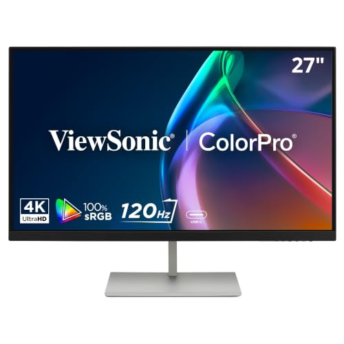 Image of ViewSonic VP2766-4K 27 Inch 4K UHD ColorPro IPS Monitor 90W USB-C 120Hz
