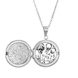 Collar con medallón con diseño de instrumento musical para colgar fotos, joyas, regalo de cumpleaños