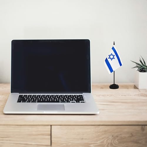 Drapeaux de bureau israéliens de 30 cm stables pour éviter les chutes sur vos tables de fête - 6