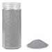 Produktbild HEKU Hochwertiger silberner Dekosand (ca. 750g) Feine Körnung (0,1-0,5mm) Wiederverschließbare Dose, Vielseitig für Deko und Bastelarbeiten, Silber