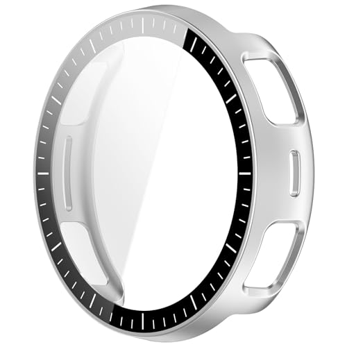 [AGENIUS] For Amazfit Active 3 Premium �P�[�X Active3 �J�o�[ �t���ʋ����K���X �S�ʕی� �t���ی�P�[�X �P�F/�N���A �t�B�������(�V���o�[)