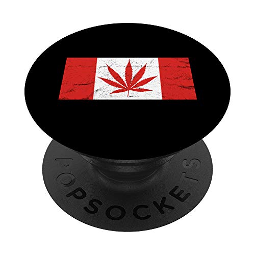 Funny Canadá & Marihuana Weed leaf PopSockets PopGrip Intercambiable
